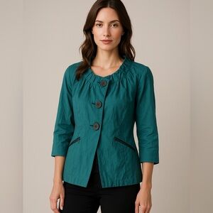 Nordstrom Classiques Entier Teal Blazer